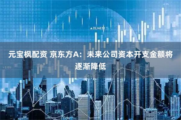 元宝枫配资 京东方A：未来公司资本开支金额将逐渐降低
